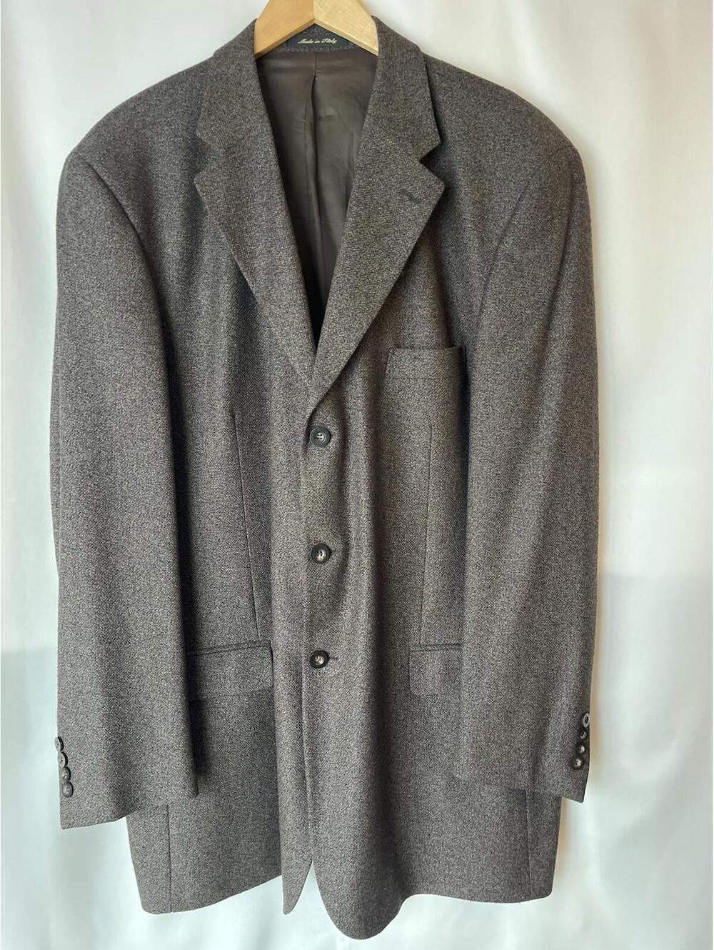 Men’s Vito Rufolo Soft Fine Silk & Wool Blazer Italy Pantex Woven Size 48 L